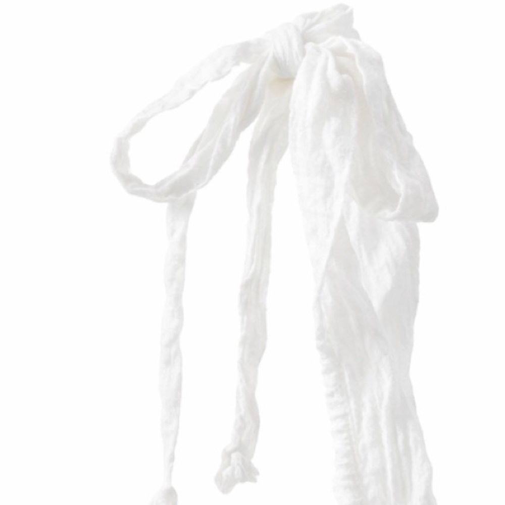 White Ruffled Crop Top - Picture 4 of 5